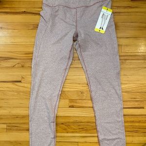 red and white leggings with pockets!